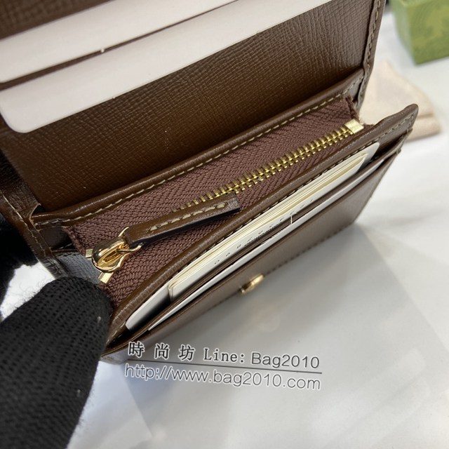 Gucci專櫃古馳最新款Horsebit 1955系列卡包零錢包卡夾 jh2195型號：621887